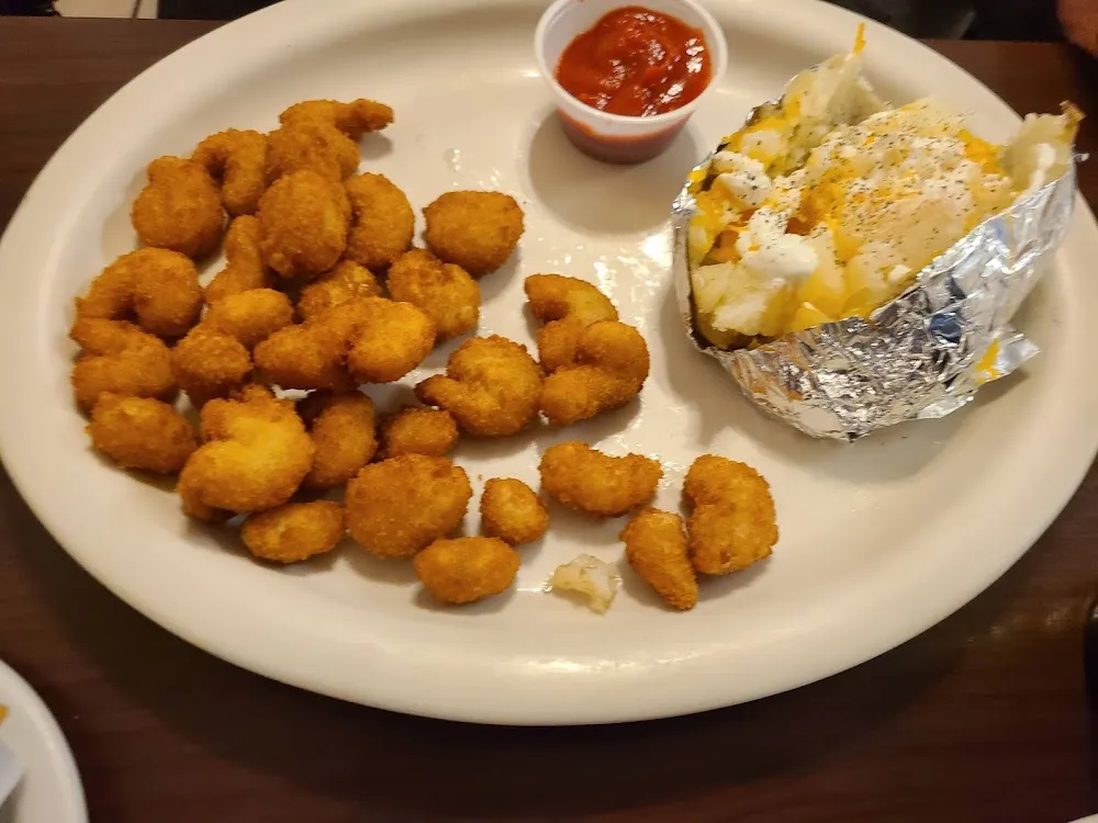 Miny Shrimp and Loaded Baked Potato